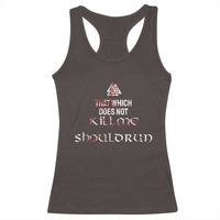 Viking Racerback Tank Top That Which Does Not Kill Me Should Run