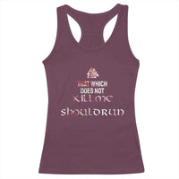 Viking Racerback Tank Top That Which Does Not Kill Me Should Run