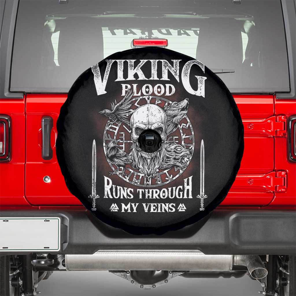 Viking Blood Runs Through My Veins Spare Tire Cover
