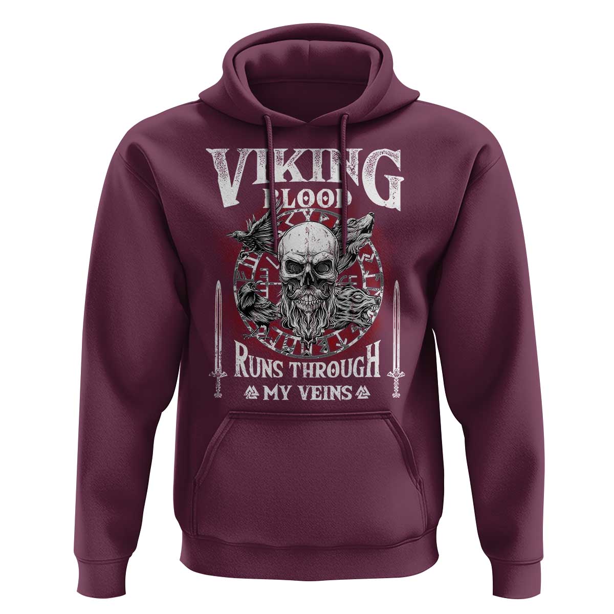 Viking Blood Runs Through My Veins Hoodie