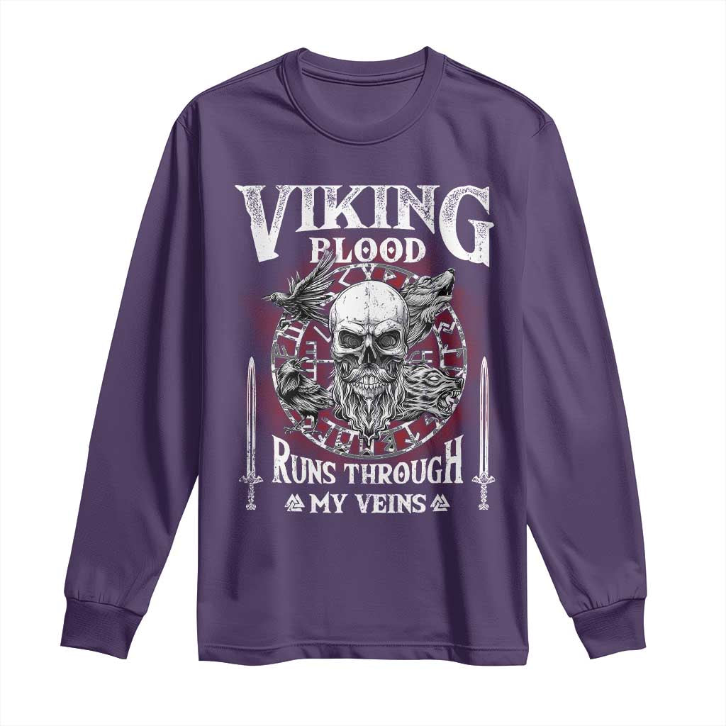 Viking Blood Runs Through My Veins Long Sleeve Shirt