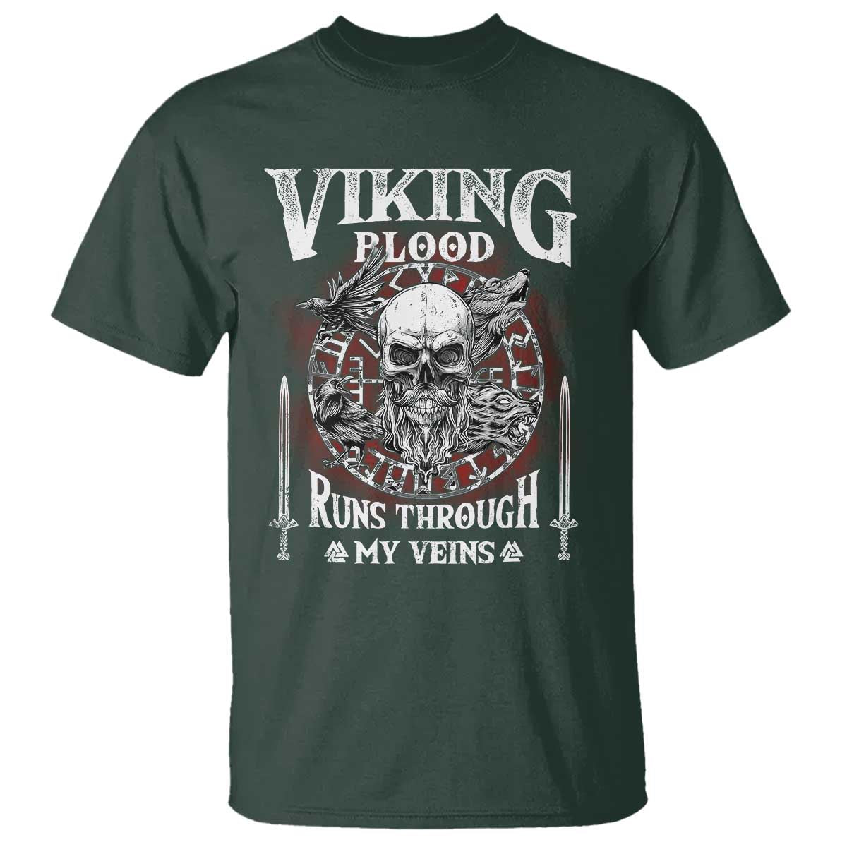 Viking Blood Runs Through My Veins T Shirt