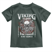 Viking Blood Runs Through My Veins Toddler T Shirt