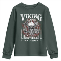 Viking Blood Runs Through My Veins Youth Sweatshirt