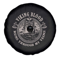 Viking Blood Spare Tire Cover Runs Through My Veins
