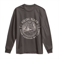 Viking Blood Long Sleeve Shirt Runs Through My Veins