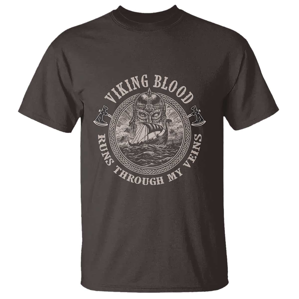 Viking Blood T Shirt Runs Through My Veins