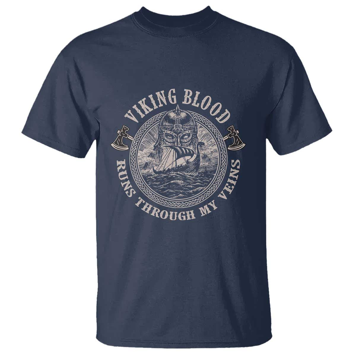 Viking Blood T Shirt Runs Through My Veins