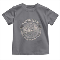 Viking Blood Toddler T Shirt Runs Through My Veins