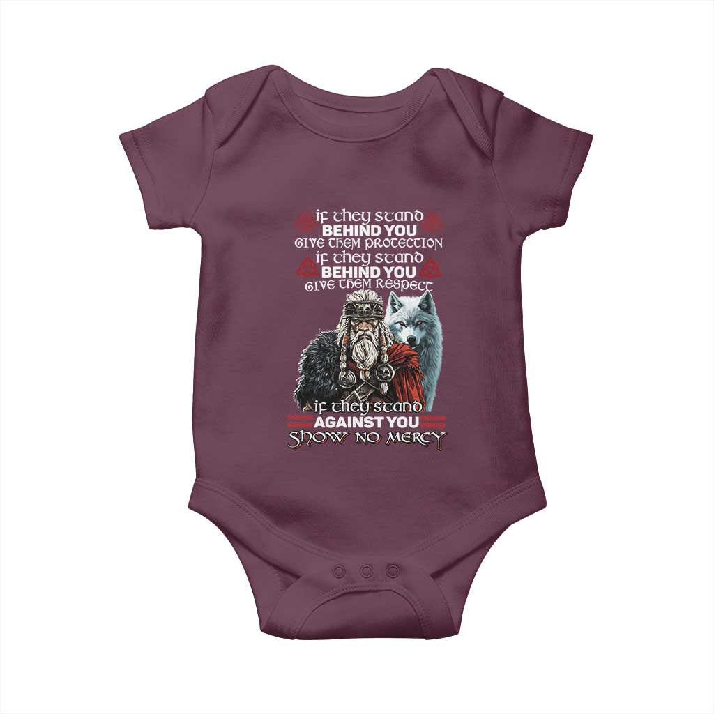 Viking Baby Onesie If They Stand Against You Show No Mercy
