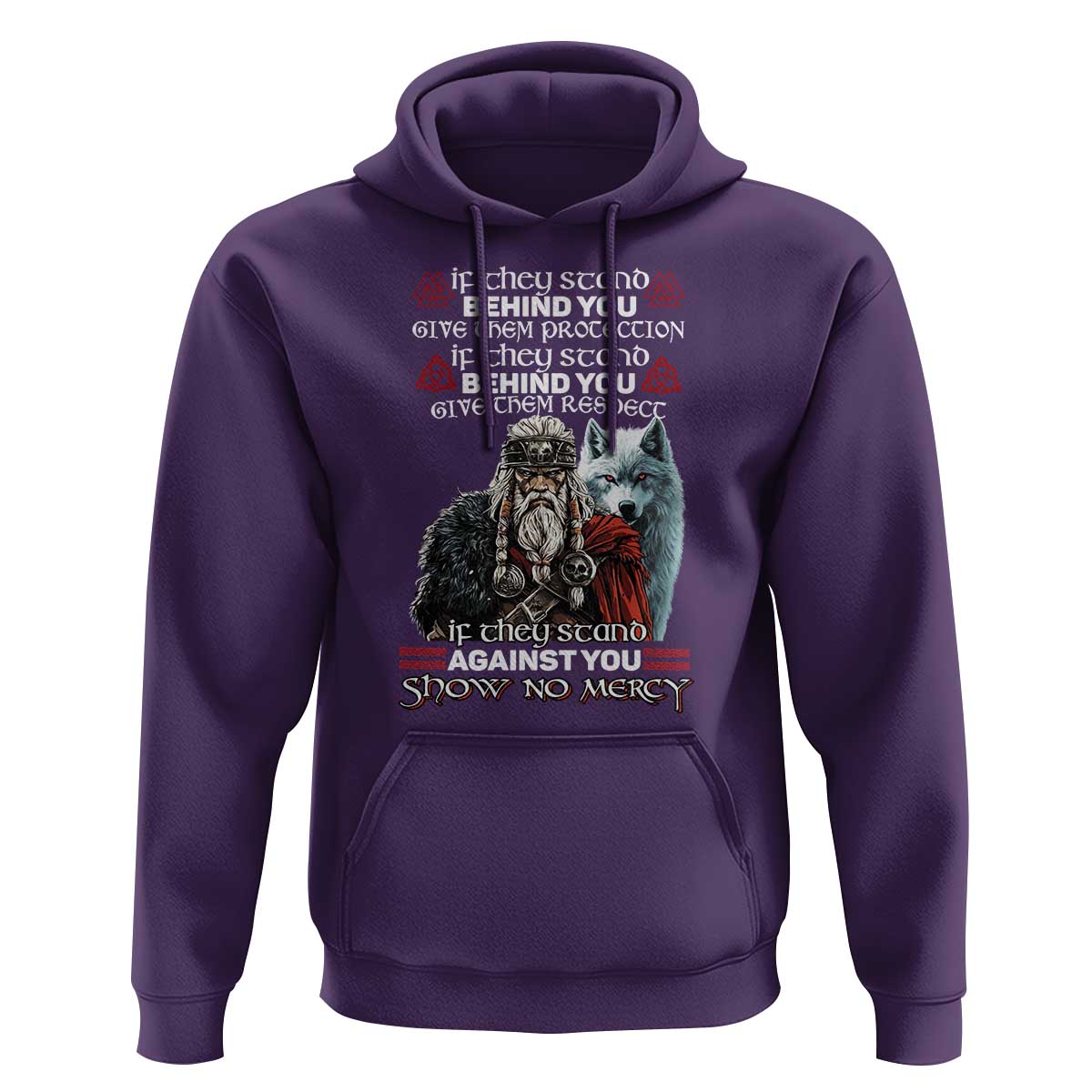 Viking Hoodie If They Stand Against You Show No Mercy