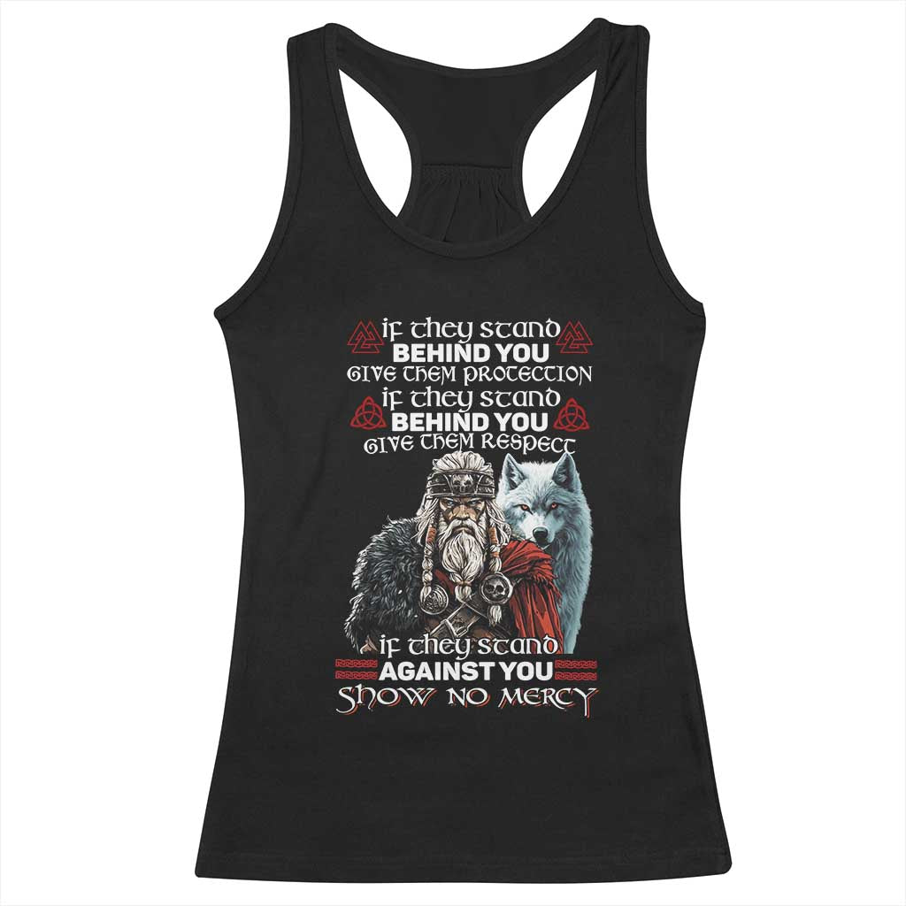 Viking Racerback Tank Top If They Stand Against You Show No Mercy