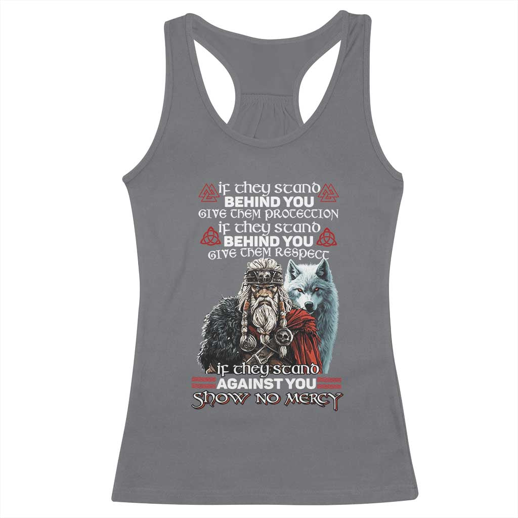 Viking Racerback Tank Top If They Stand Against You Show No Mercy