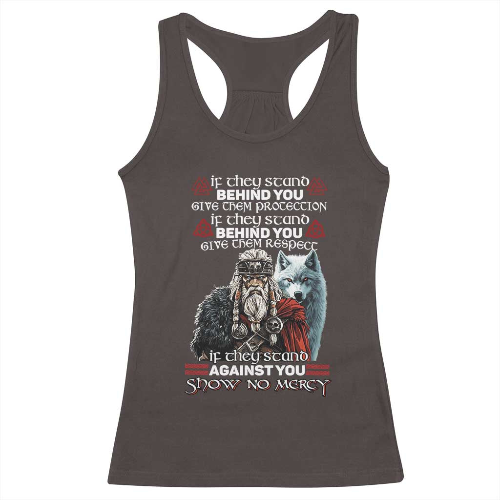 Viking Racerback Tank Top If They Stand Against You Show No Mercy