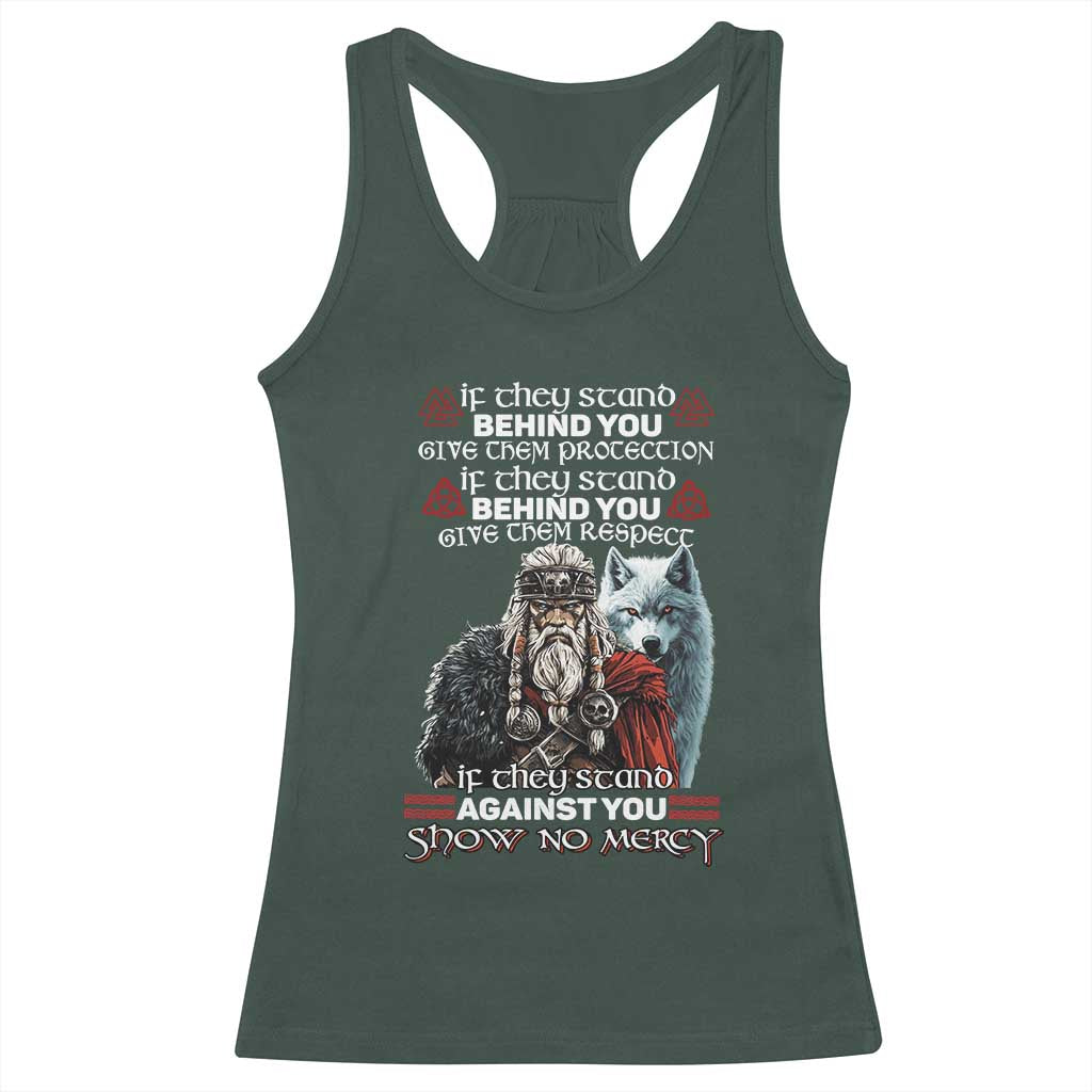 Viking Racerback Tank Top If They Stand Against You Show No Mercy