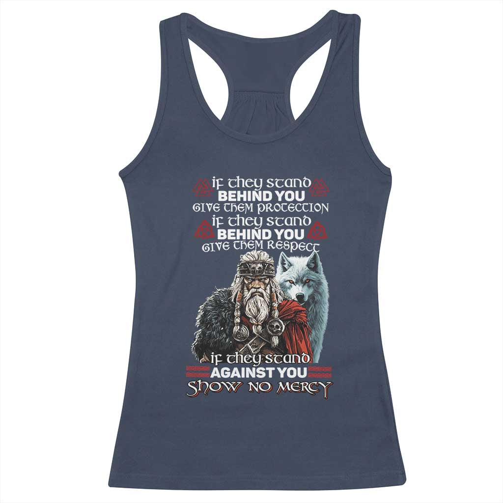 Viking Racerback Tank Top If They Stand Against You Show No Mercy