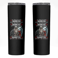 Viking Skinny Tumbler If They Stand Against You Show No Mercy