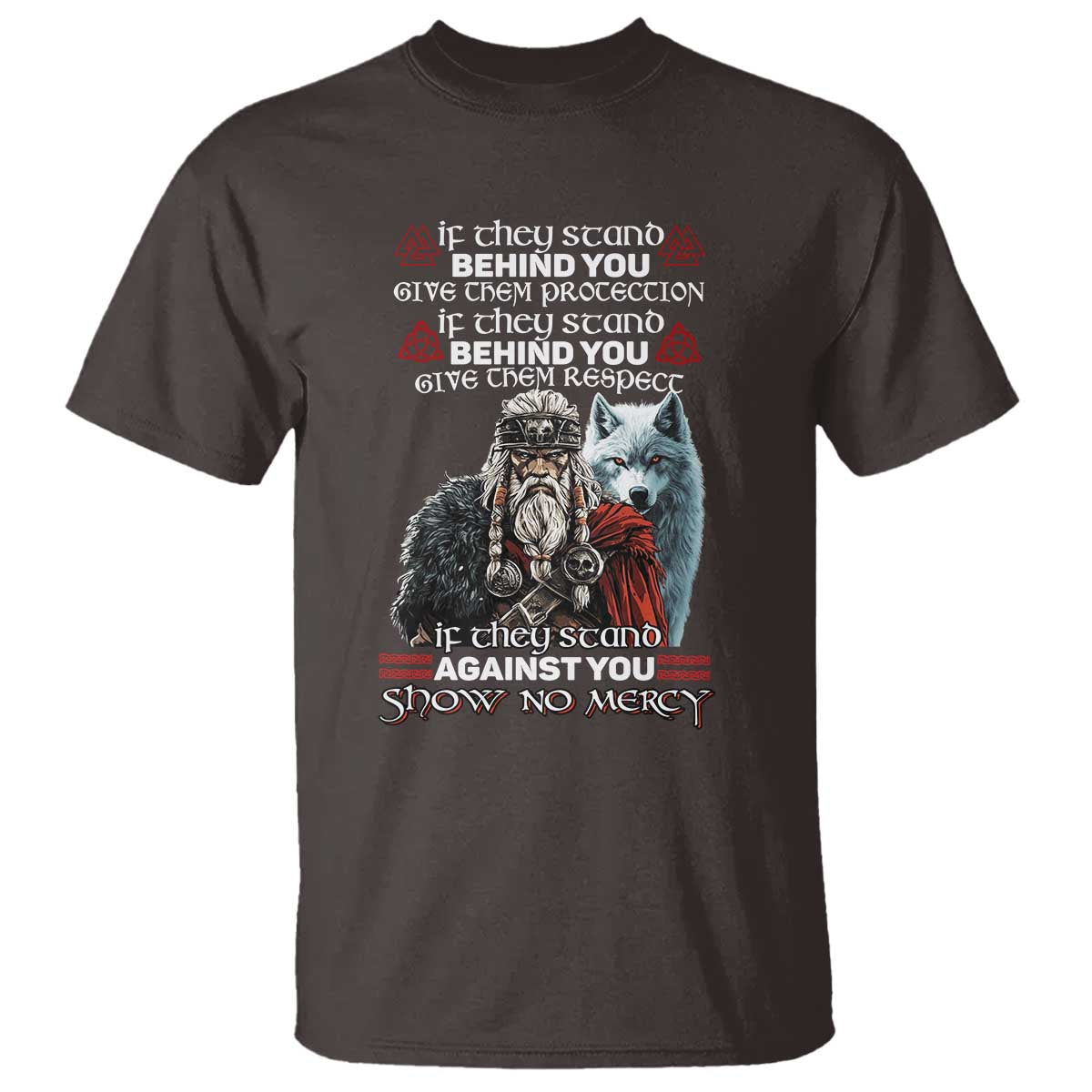 Viking T Shirt If They Stand Against You Show No Mercy