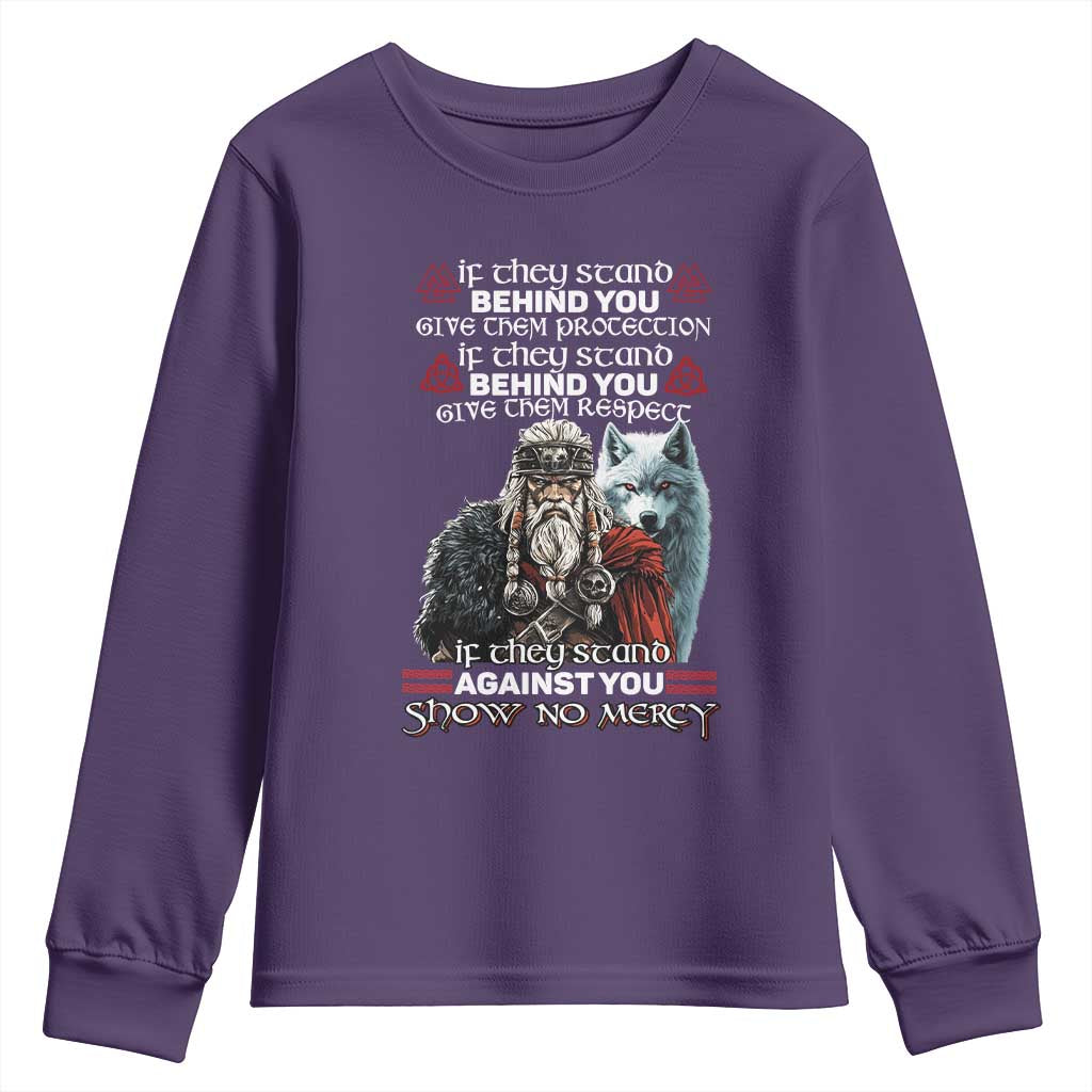 Viking Youth Sweatshirt If They Stand Against You Show No Mercy