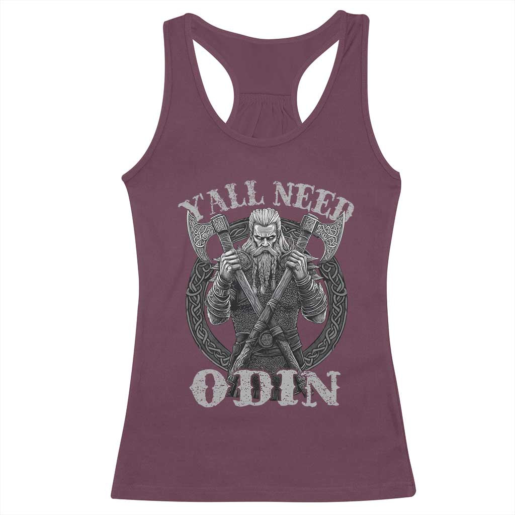 Viking Racerback Tank Top Y'all Need Odin
