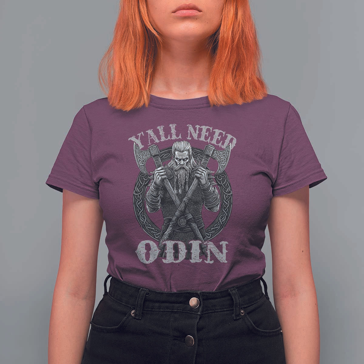 Viking T Shirt For Women Y'all Need Odin