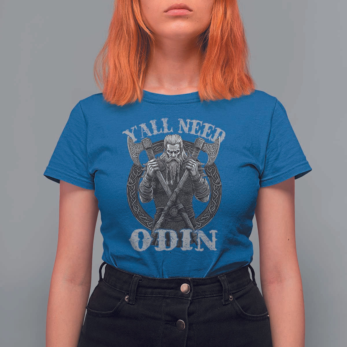 Viking T Shirt For Women Y'all Need Odin