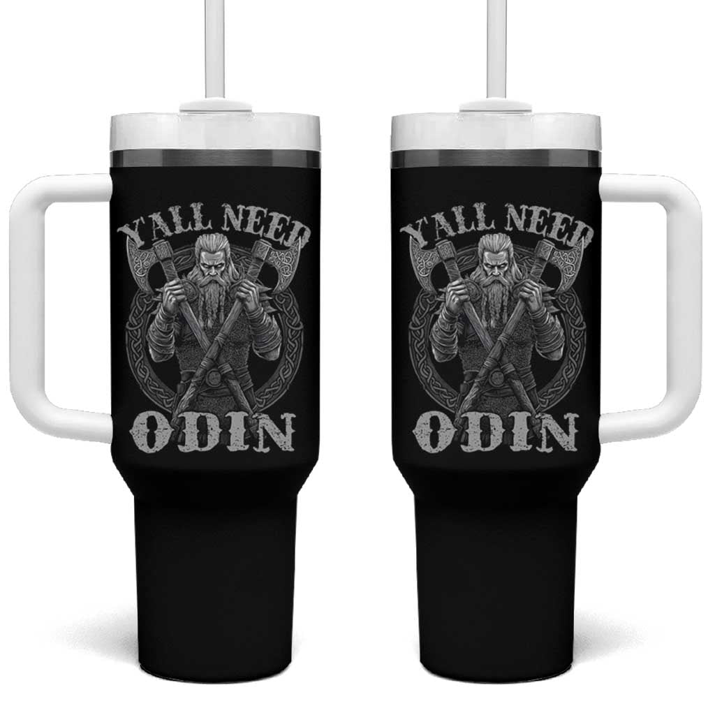 Viking Tumbler With Handle Y'all Need Odin