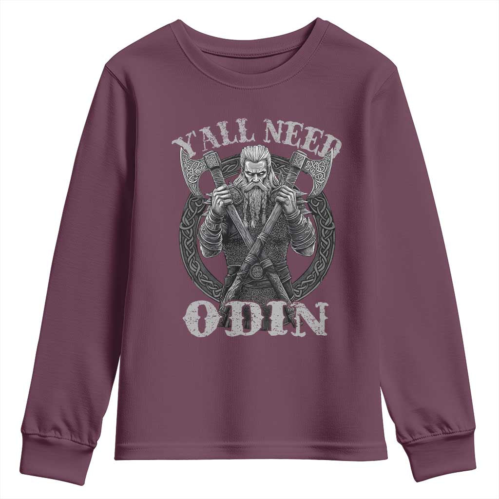 Viking Youth Sweatshirt Y'all Need Odin