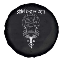 Shield Maiden Spare Tire Cover Female Warrior Scandinavian Folklore Mythology