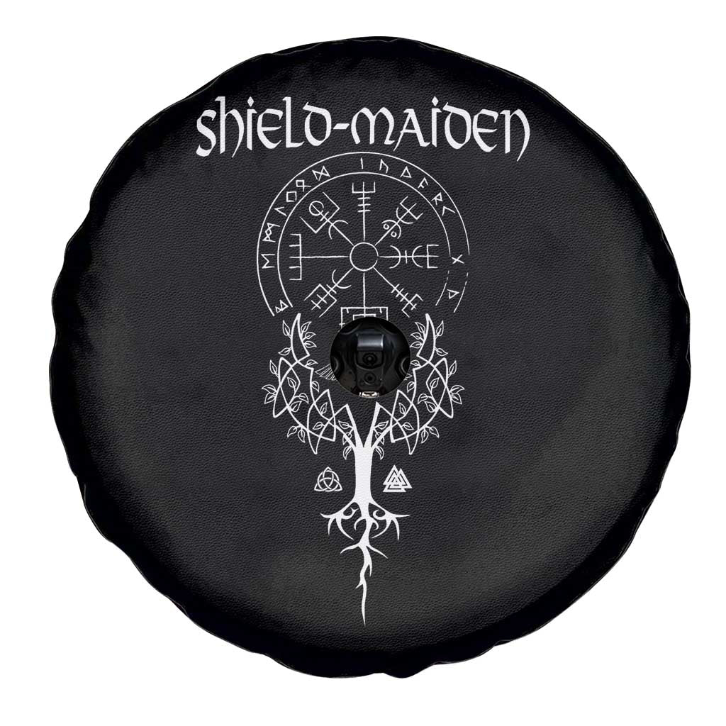 Shield Maiden Spare Tire Cover Female Warrior Scandinavian Folklore Mythology