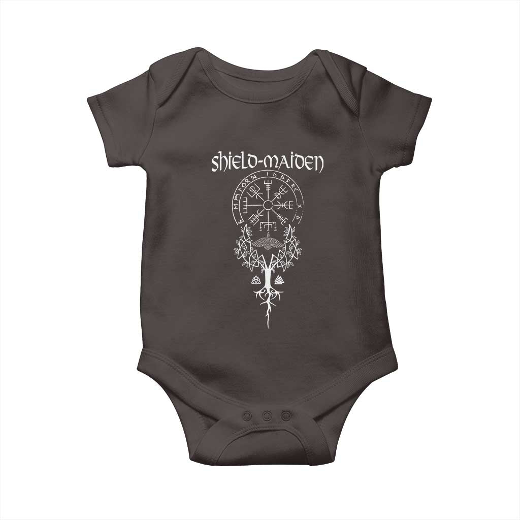 Shield Maiden Baby Onesie Female Warrior Scandinavian Folklore Mythology