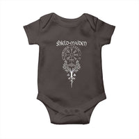 Shield Maiden Baby Onesie Female Warrior Scandinavian Folklore Mythology