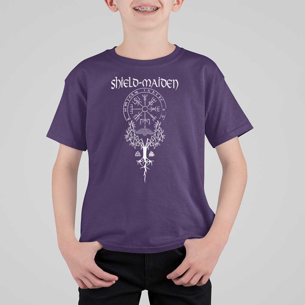 Shield Maiden T Shirt For Kid Female Warrior Scandinavian Folklore Mythology
