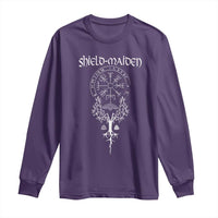 Shield Maiden Long Sleeve Shirt Female Warrior Scandinavian Folklore Mythology
