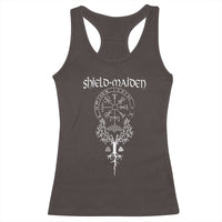 Shield Maiden Racerback Tank Top Female Warrior Scandinavian Folklore Mythology