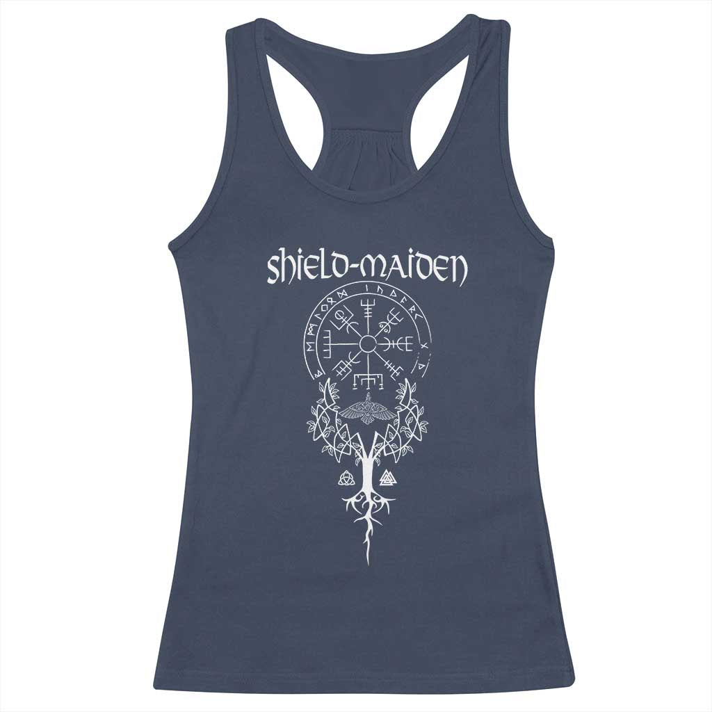 Shield Maiden Racerback Tank Top Female Warrior Scandinavian Folklore Mythology