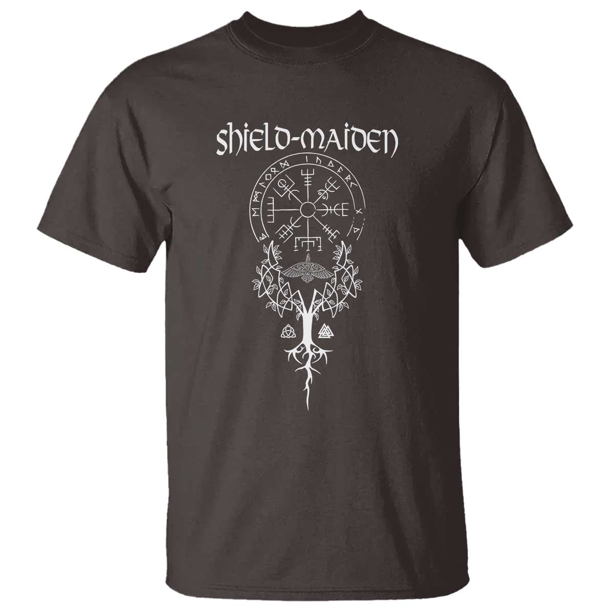 Shield Maiden T Shirt Female Warrior Scandinavian Folklore Mythology