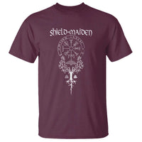 Shield Maiden T Shirt Female Warrior Scandinavian Folklore Mythology