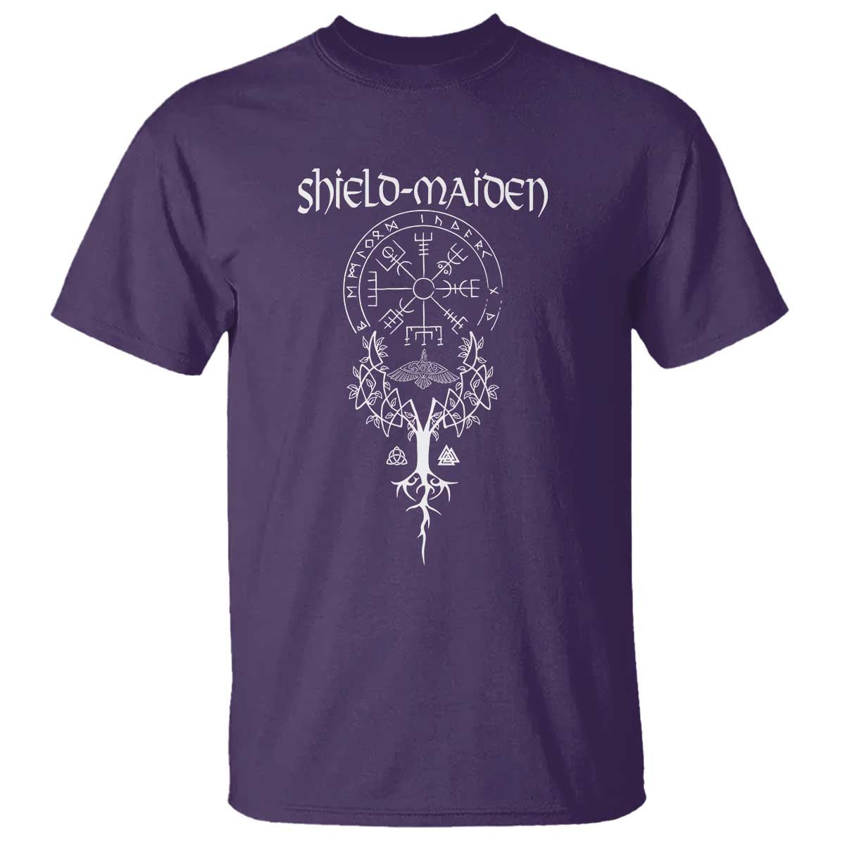 Shield Maiden T Shirt Female Warrior Scandinavian Folklore Mythology