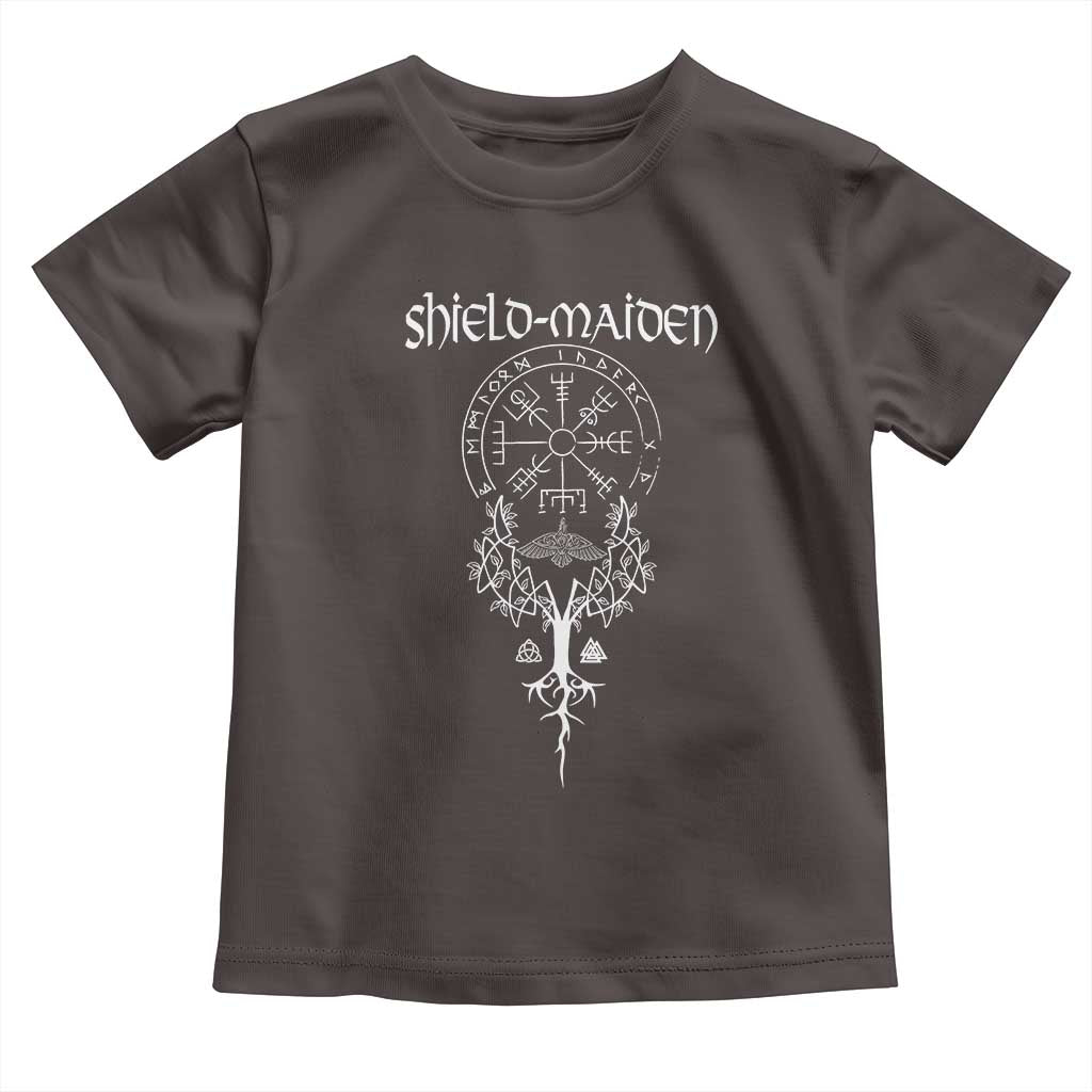 Shield Maiden Toddler T Shirt Female Warrior Scandinavian Folklore Mythology