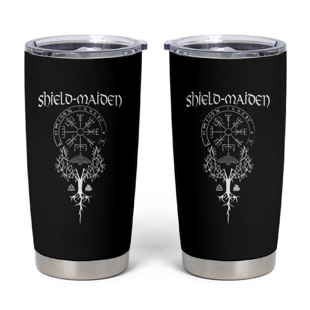 Shield Maiden Tumbler Cup Female Warrior Scandinavian Folklore Mythology