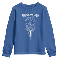 Shield Maiden Youth Sweatshirt Female Warrior Scandinavian Folklore Mythology