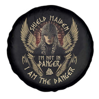 Shield Maiden Spare Tire Cover I Am The Danger Female Warrior Scandinavian Folklore Mythology