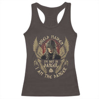 Shield Maiden Racerback Tank Top I Am The Danger Female Warrior Scandinavian Folklore Mythology