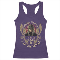 Shield Maiden Racerback Tank Top I Am The Danger Female Warrior Scandinavian Folklore Mythology