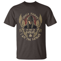 Shield Maiden T Shirt I Am The Danger Female Warrior Scandinavian Folklore Mythology