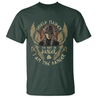 Shield Maiden T Shirt I Am The Danger Female Warrior Scandinavian Folklore Mythology