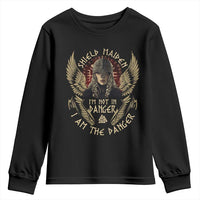 Shield Maiden Youth Sweatshirt I Am The Danger Female Warrior Scandinavian Folklore Mythology