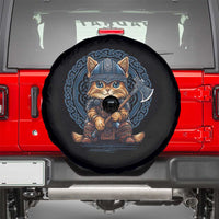 Nordic Norse Viking Cat Warrior Spare Tire Cover