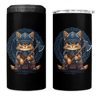 Nordic Norse Viking Cat Warrior 4 in 1 Can Cooler Tumbler